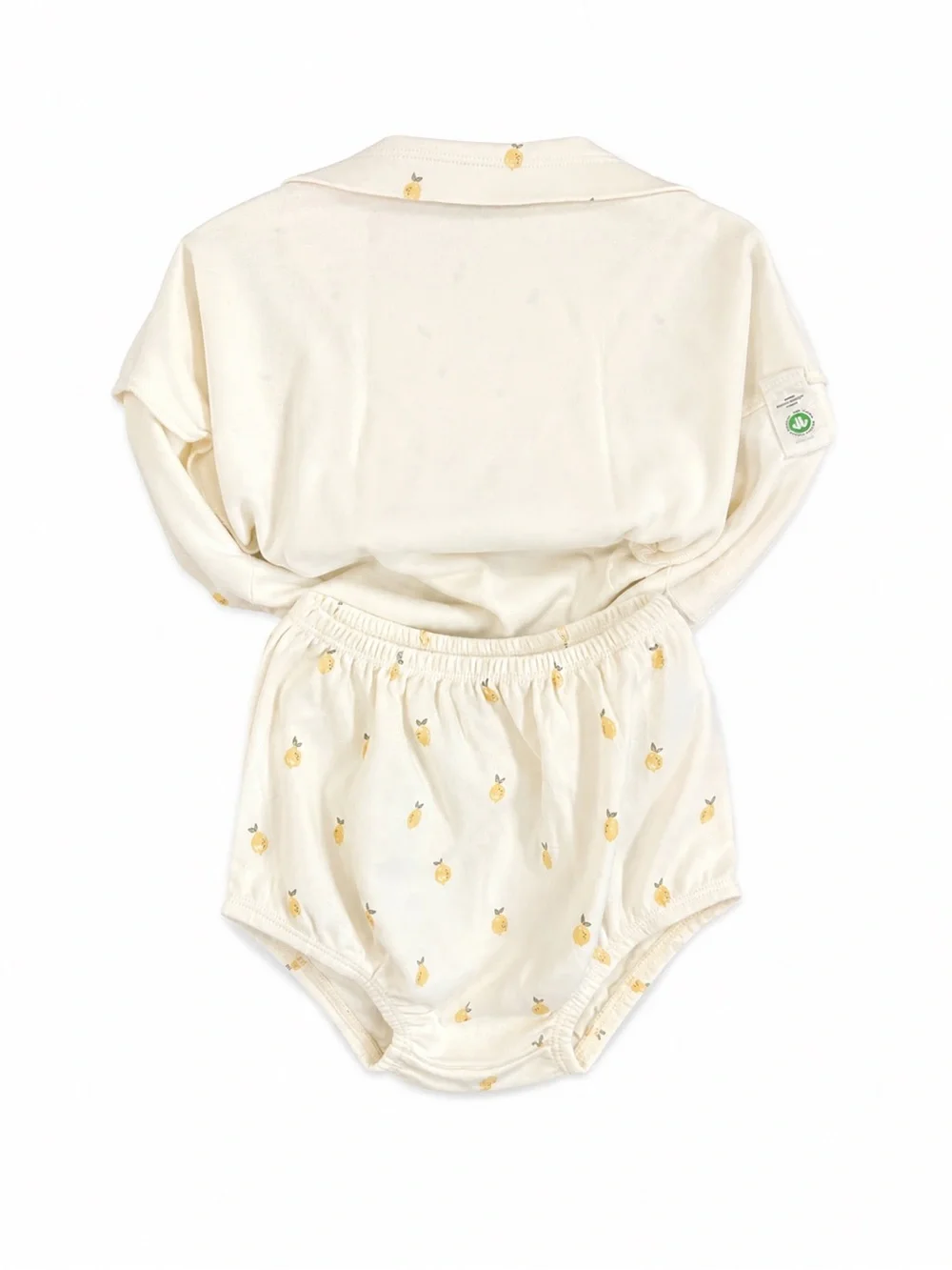 NWT Quincy Mae Lemon Print Organic Cotton 2-Piece Set 2–3Y